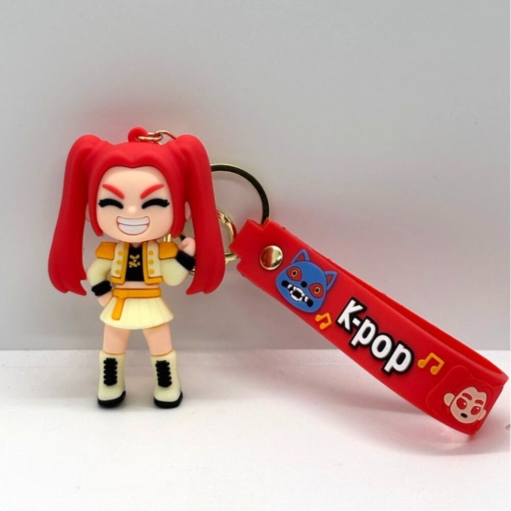 New K-Pop Demon Hunters Mira Collectible Action Figure Keychain
